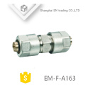 EM-F-A163 Messing Doppelgelenk Aluminium Kunststoff Gerade Rohrverschraubung